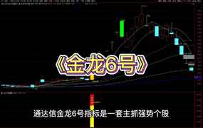 通达信《金龙6号》主图+副图+选股预警指标公式源码